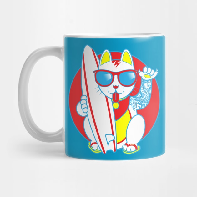 Surf Maneki Neko! Version 3 by CMButzer